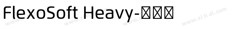 FlexoSoft Heavy字体转换